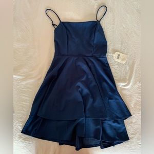 Navy cocktail dress